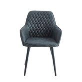 Chaise de salle à manger Beverly - Microfibre anthracite